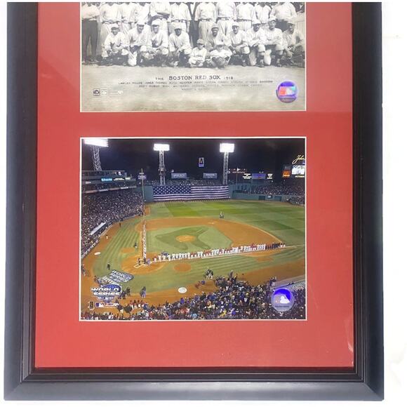 Boston Red Sox World Series Champions 1918 & 2004 Team Photos Framed Matted - Picture 7 of 10